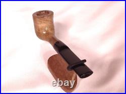 Freehand Tobacco Pipe Olive Wood Handmade by Gieske Pipes New, Unsmoked