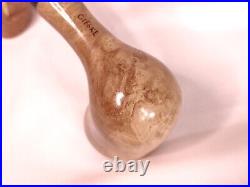 Freehand Tobacco Pipe Olive Wood Handmade by Gieske Pipes New, Unsmoked