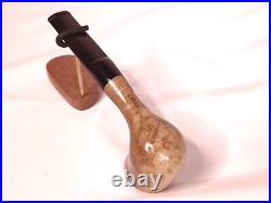 Freehand Tobacco Pipe Olive Wood Handmade by Gieske Pipes New, Unsmoked