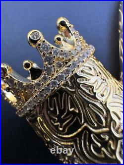 Fully Functional Tobacco Pipe Pendant MOISSANITE Real 925 Silver Iced Hip Hop