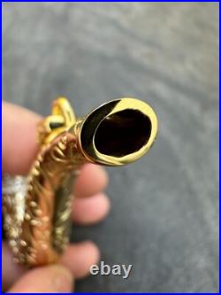 Fully Functional Tobacco Pipe Pendant MOISSANITE Real 925 Silver Iced Hip Hop