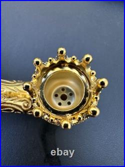 Fully Functional Tobacco Pipe Pendant MOISSANITE Real 925 Silver Iced Hip Hop