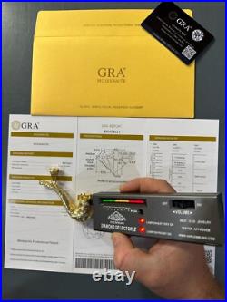 Fully Functional Tobacco Pipe Pendant MOISSANITE Real 925 Silver Iced Hip Hop