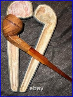 GBD French Briar Billiard Tobacco Smoking Pipe with Fitted Case
