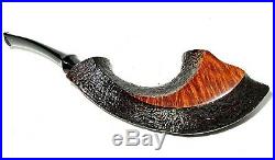 Gabriele Dal Fiume Unsmoked Sandblast & Smooth Horn Shaped Pipe Pipestud