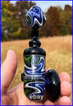 Galaxy Alpine Linework Glass Sherlock Pipe