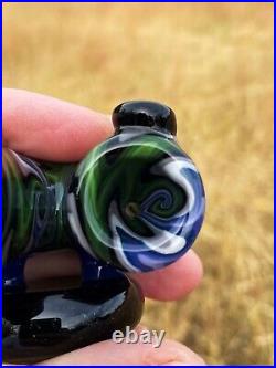 Galaxy Alpine Linework Glass Sherlock Pipe