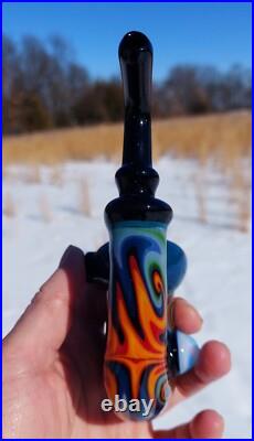 Galaxy Lagoon Fire Glass Sherlock Holmes Calabash Sherlock Pipe USA Made