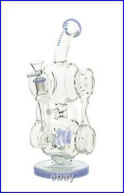 Gangster Glass 12 RECYCLER With ORBIT PERC Glass Bong, Hookah Water Tobacco Pipe