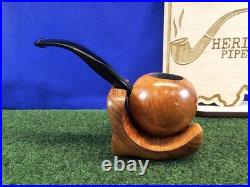 Gasparini Round Ball Briar Italian Tobacco Smoking Pipe, Bag, Box, Unsmoked