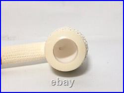Geniune Block Meerschaum Pipe Hand Carved Lattice Tobacco Pipe With Case