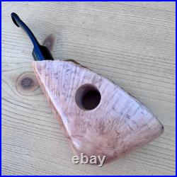 German Hand Made Hanseatic Plateaux Freehand Briar Tobacco Pipe 9mm Filter NEW