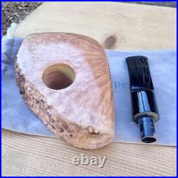 German Hand Made Hanseatic Plateaux Freehand Briar Tobacco Pipe 9mm Filter NEW