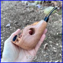 German Hand Made Hanseatic Plateaux Freehand Briar Tobacco Pipe 9mm Filter NEW