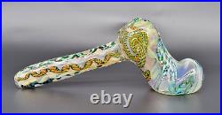 Glass Cane Hammer Bubbler Color Changing Tobacco Pipe Handmade Thick USA OVG