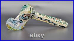 Glass Cane Hammer Bubbler Color Changing Tobacco Pipe Handmade Thick USA OVG