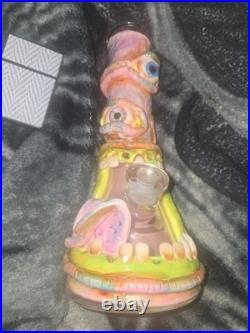 Glass Tobacco Pipe Pipes Gift for Her for Him 12.5 tall Gangrious Zombie