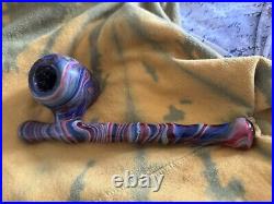 Glass pipe smoking thick