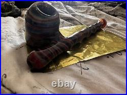 Glass pipe smoking thick