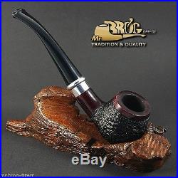 HAND MADE Mr. Brog original smoking pipe nr. 85 burgundy carved SCHMIDT