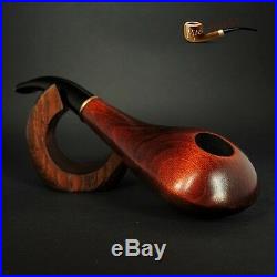 HAND MADE UNIQUE WOODEN TOBACCO SMOKING PIPE Saturn PEAR Artisan Job