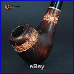 HAND MADE WOODEN TOBACCO SMOKING PIPE Stonehenge PEAR Made by Artisan