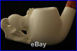 HORSE Hand Carved Meerschaum Tobacco Pipe in fitted CASE 2657 Pipa pfeifen NEW