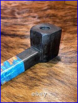HandMade Exotic Wood Smoking Pipe -12 Genesis Pipe By HitManPipes Gaboon Ebony