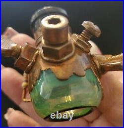 Hand Blown Decrotive Tabacco Collectors Glass Signed
