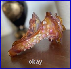Hand Blown Glass Seashell Tobacco Pipe