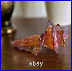 Hand Blown Glass Seashell Tobacco Pipe