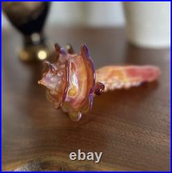 Hand Blown Glass Seashell Tobacco Pipe