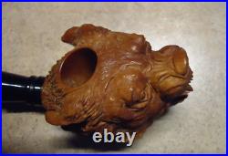 Hand Carved Lion Head Smoking Pipe