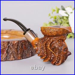 Hand Carved Tobacco Pipe Captain Davy Jones Pirate Tobacco Pipes Rusticated