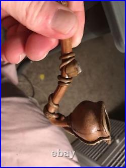 Hand carved South American tobacco pipes
