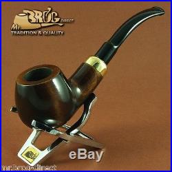 Hand made Mr. Brog original smoking pipe nr. 24 brown BENT ARMY Great for gift
