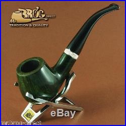 Hand made Mr. Brog original smoking pipe nr. 82 Green CONSUL briar RARE