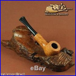 Hand made by Mr. Brog original MINI briar smoking pipe nr. 50 natural HUANA