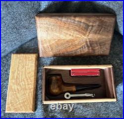 Handcrafted Beech Tobacco Pipe with Ornamental handmade Box