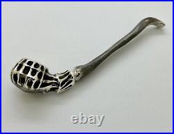 Handcrafted Sterling Silver 925 Smoking Pipe, SOA, Party