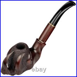 Handcrafted Tobacco Pipe in Natural Pear Wood
