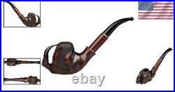 Handcrafted Tobacco Pipe in Natural Pear Wood
