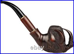 Handcrafted Tobacco Pipe in Natural Pear Wood