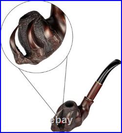 Handcrafted Tobacco Pipe in Natural Pear Wood