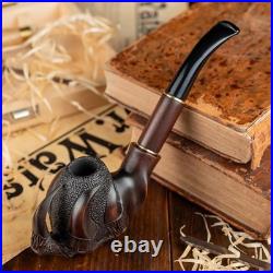 Handcrafted Tobacco Pipe in Natural Pear Wood
