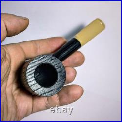 Handcrafted Tobacco Smoking Pipe Black and White Bog Oak (Morta wood)