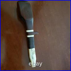 Handcrafted Vintage Smoking Pipe/ Exotic Woods and Vintage Ivory