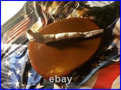 Handcrafted smoking pipe made of deer and elk collector item best quality. USA