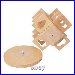Handmade 360 Rotating Tobacco Pipe Stand Rack Display Holder for 12 Smoking Pipe
