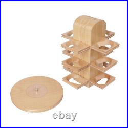 Handmade 360 Rotating Tobacco Pipe Stand Rack Display Holder for 12 Smoking Pipe